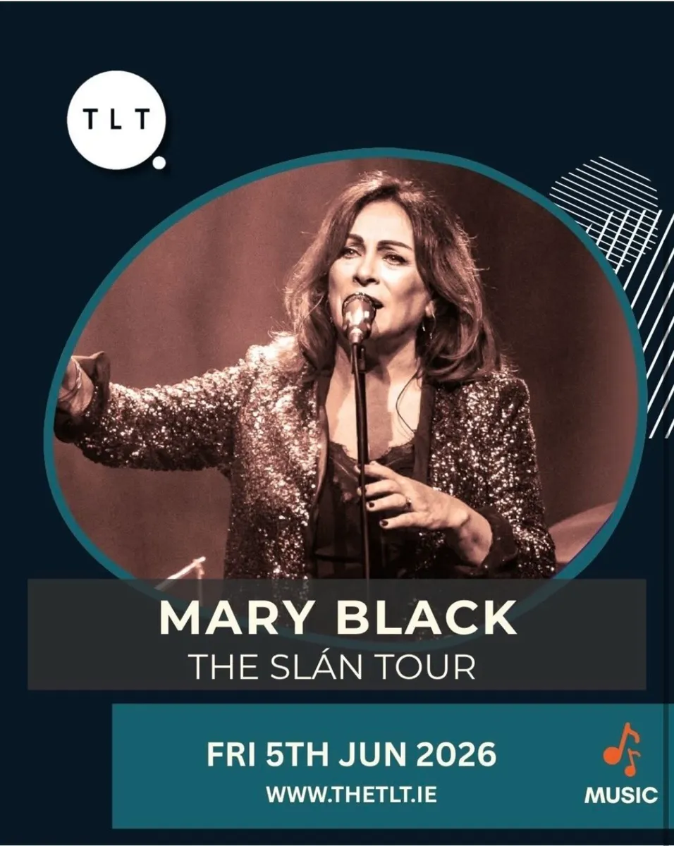 Mary Black 2 x tickets TLT Drogheda