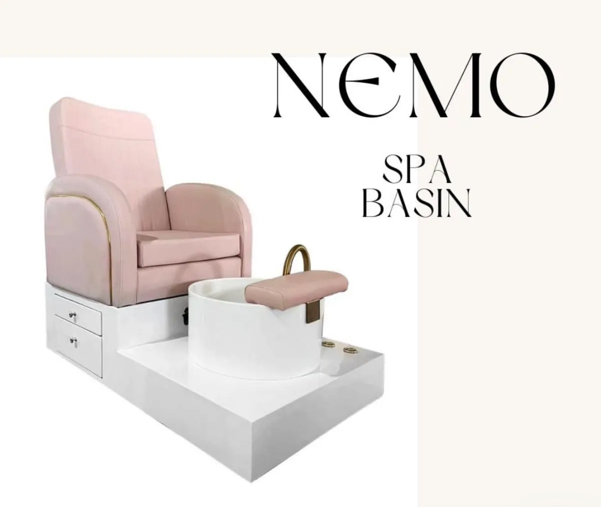 Luxury Pink Pedicure Chair - Image 1