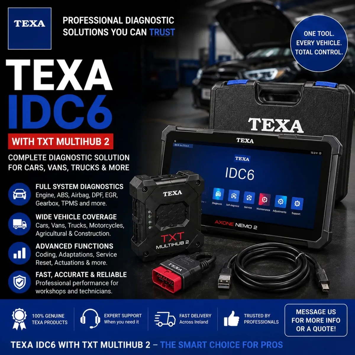 Texa Car Diagnostic Tool-  Finance Available - Image 1