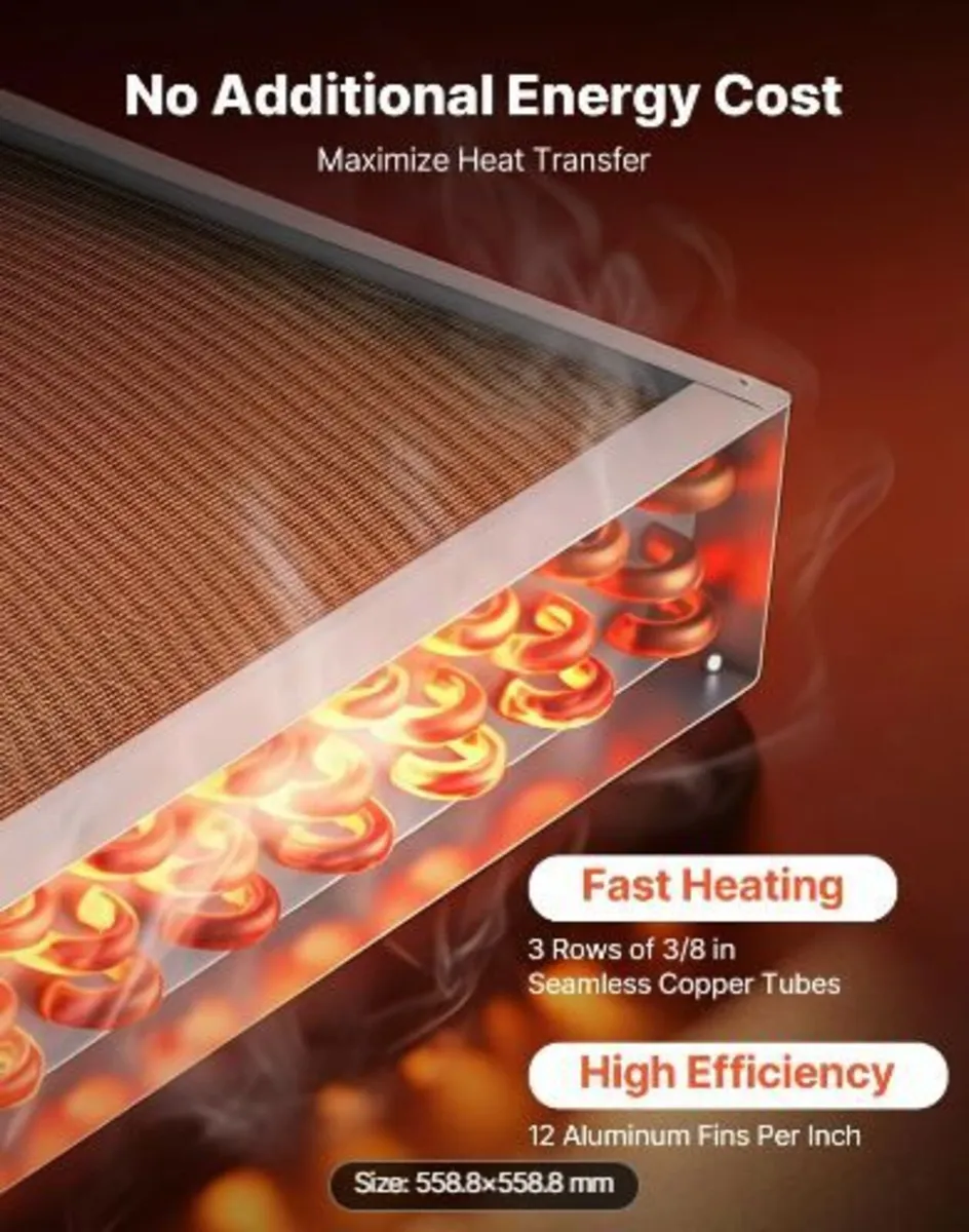 Water to Air Heat Exchanger, 559 x 559 mm - Image 1
