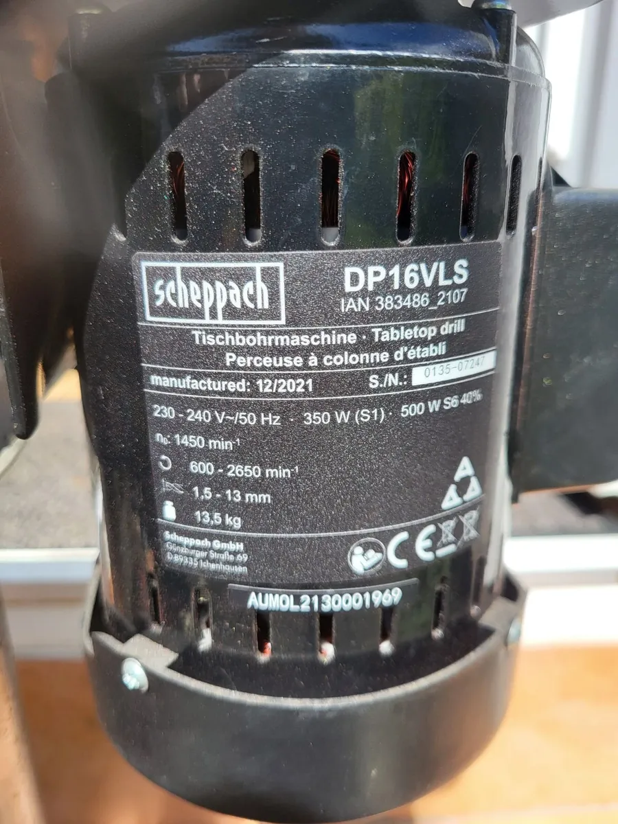 Scheppach DP16VLS Bench Drill - Image 2