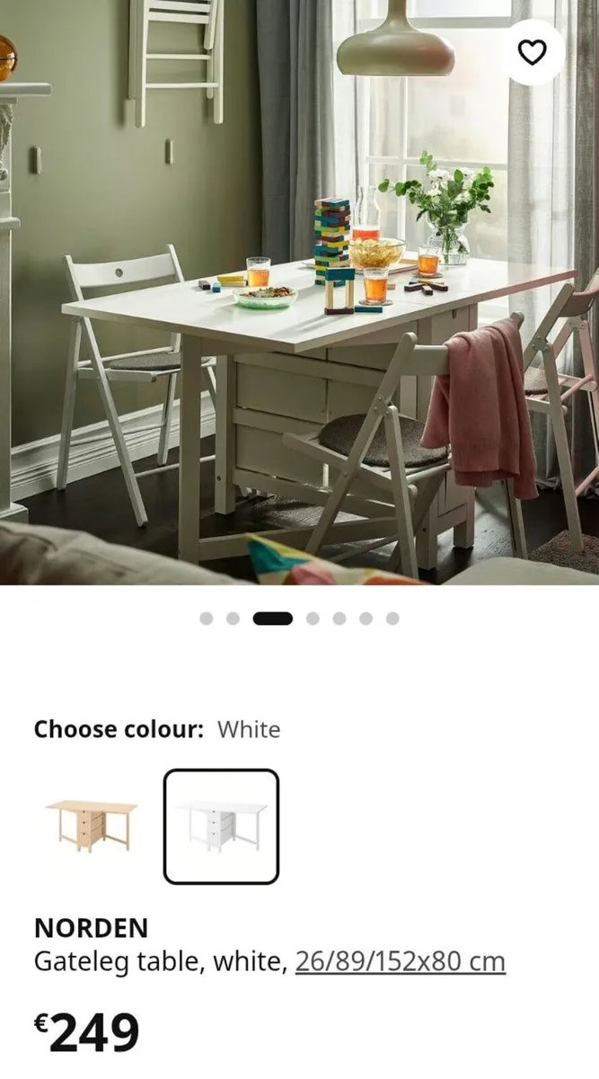 Solid Wood Quality Drop Leaf Kitchen Table - Image 1