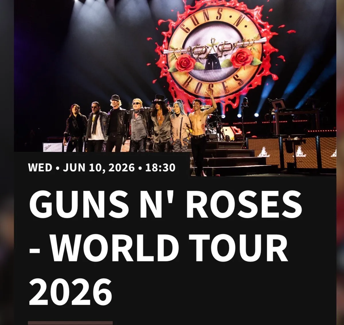Guns N’ Roses ticket - 2026 - Image 1