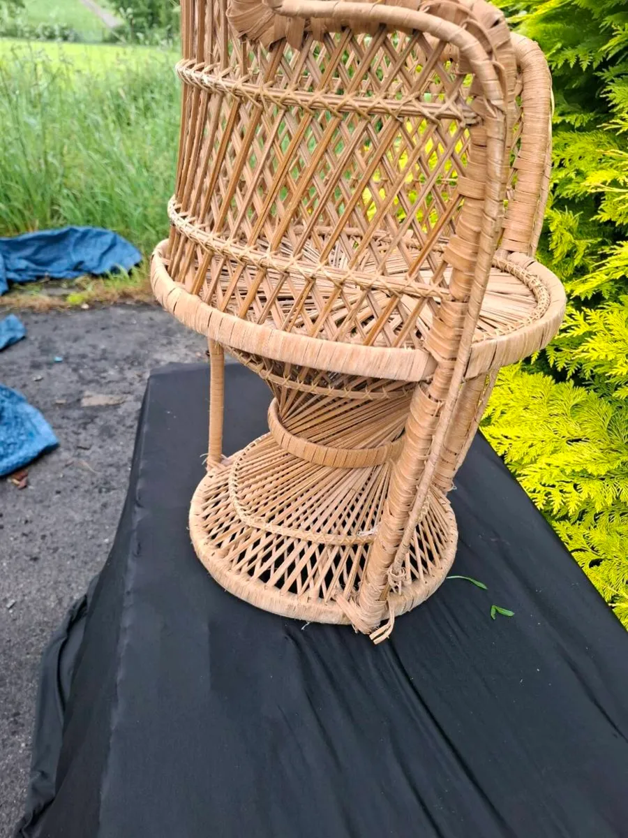 90cm wicker chair for child - Image 4