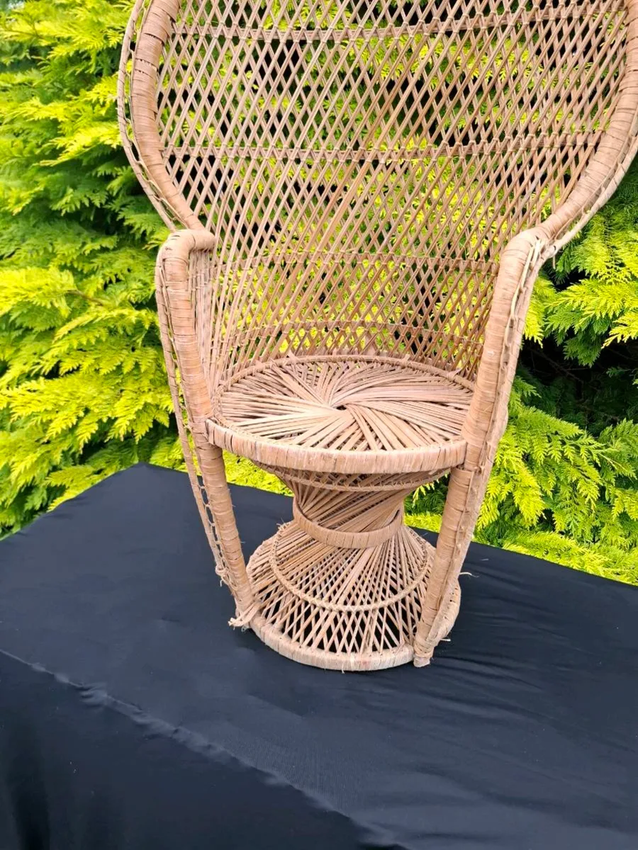 90cm wicker chair for child - Image 2