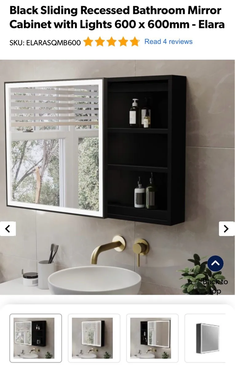 Bathroom mirror cabinet - Image 1