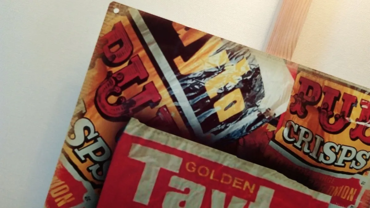 Tayto rustic tin metal sign ( FREE POST ) - Image 3