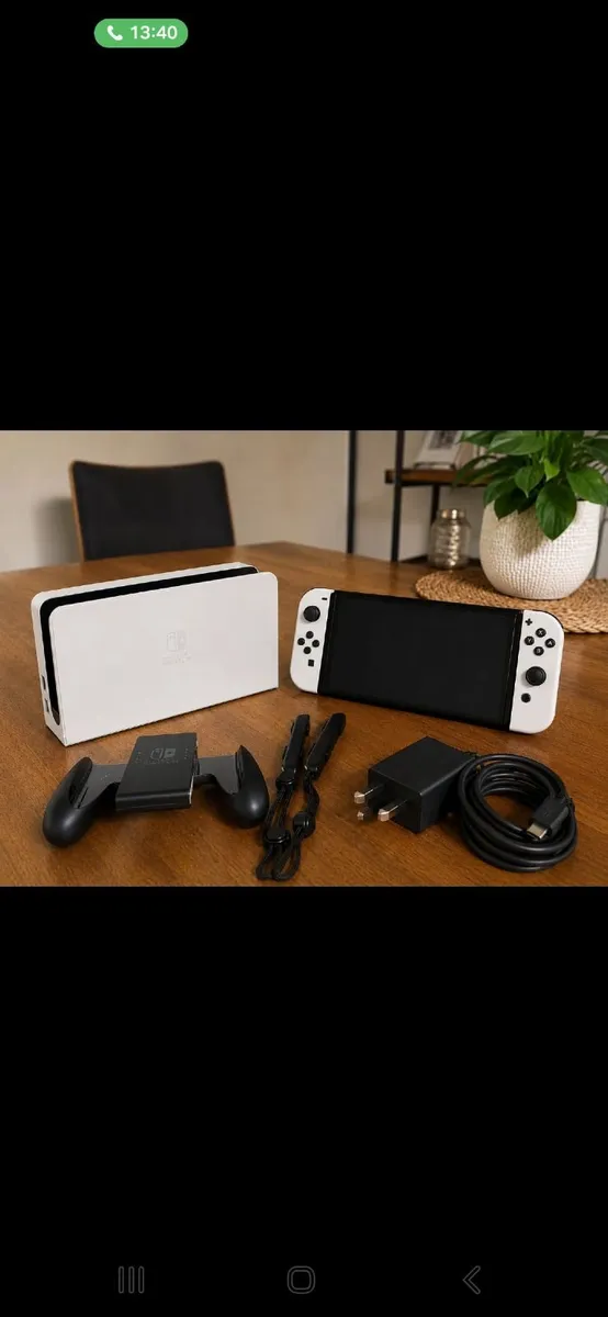 Nintendo Switch OLED White + 6 games - Image 1