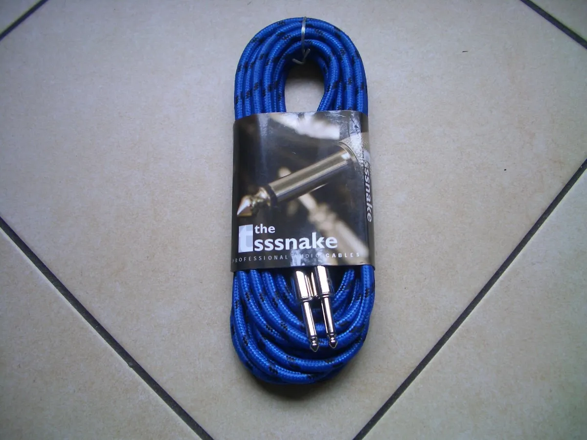 1 New Braided 1/4 Jack Braided Cable Lead