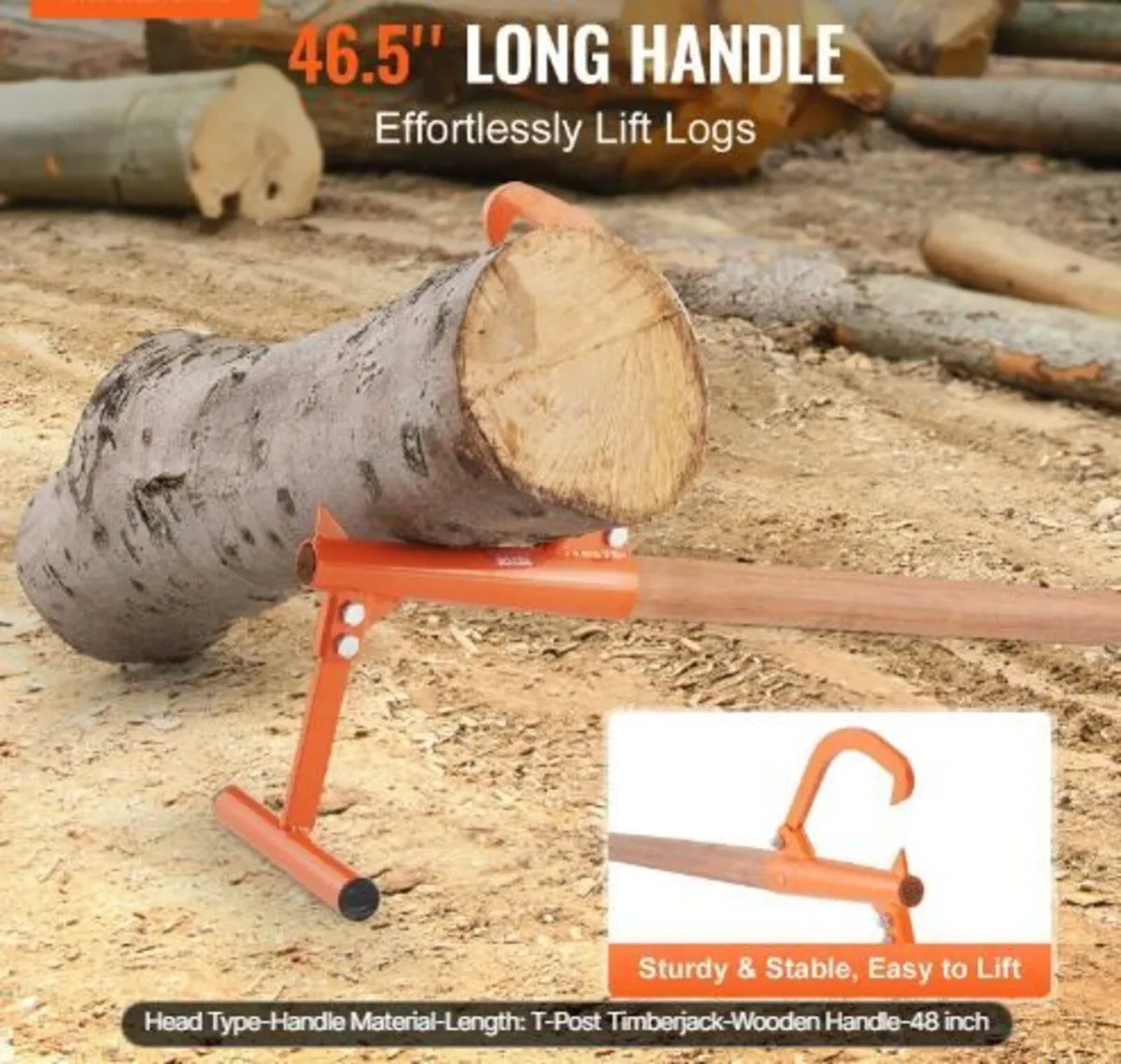 Timberjack, 46.5 in, Heavy Duty Log Lifter - Image 3