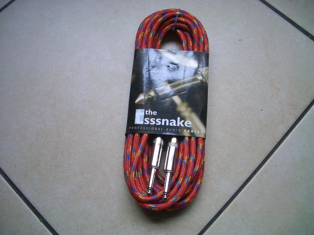 1 New 1/4 Jack Braided Instrument Cable Lead