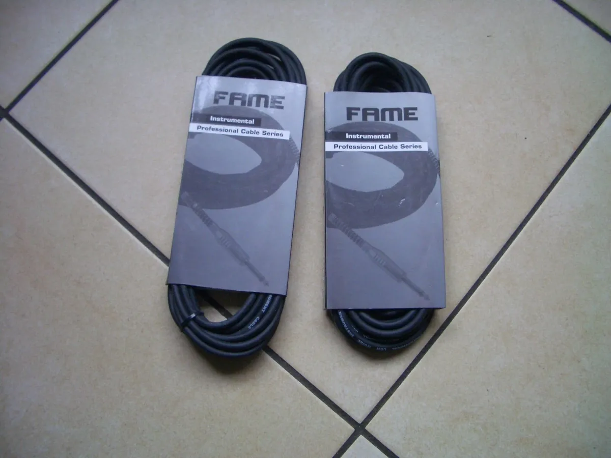 2 New 1/4 Jack Instrument Cable Leads