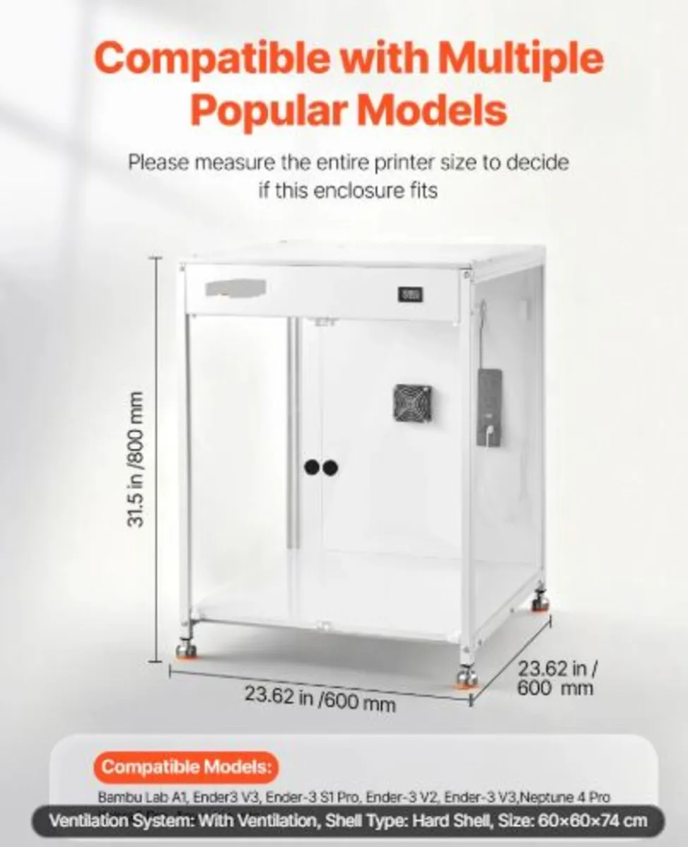 3D Printer Enclosure with Ventilation, Dustproof - Image 2