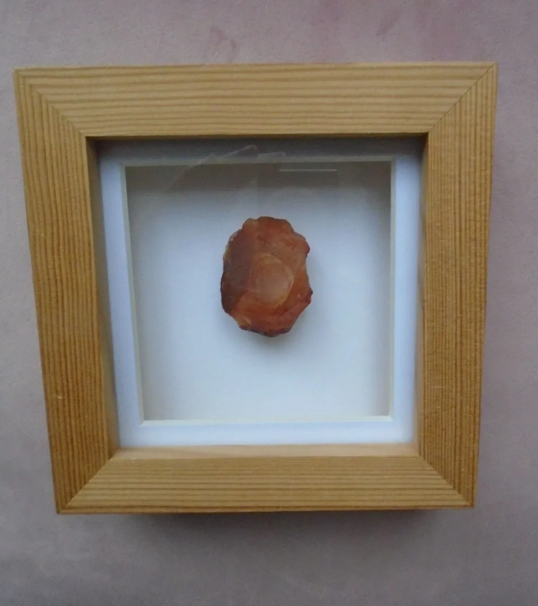 Carnelian frame, Crystal picture, Home decor - Image 1