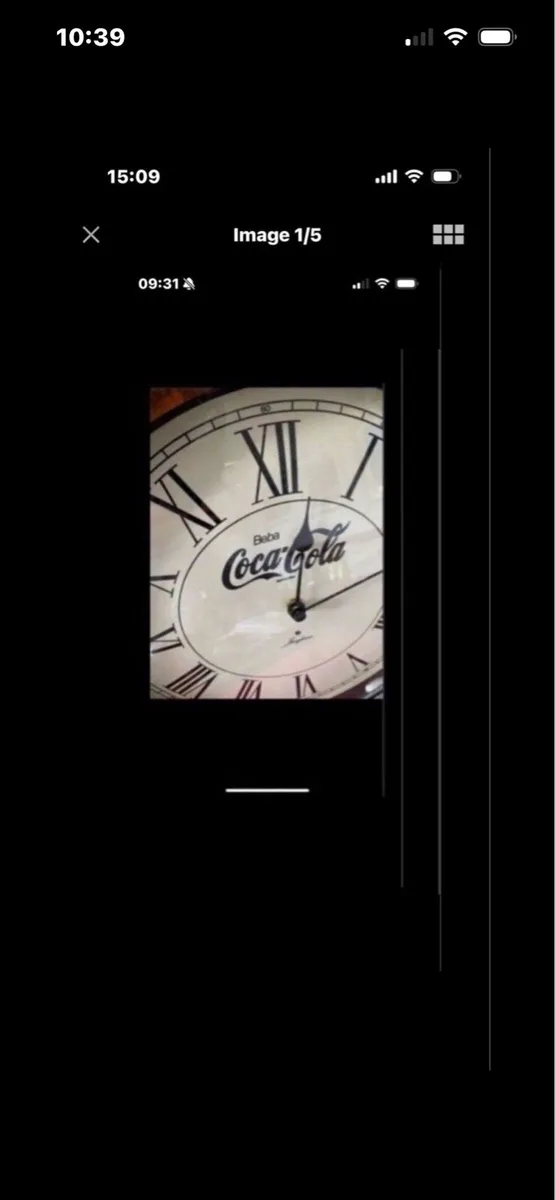Art Deco Style Coca Cola Clock - Image 2