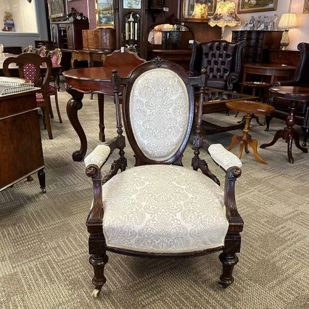 Fabulous Victorian mahogany occasional chair