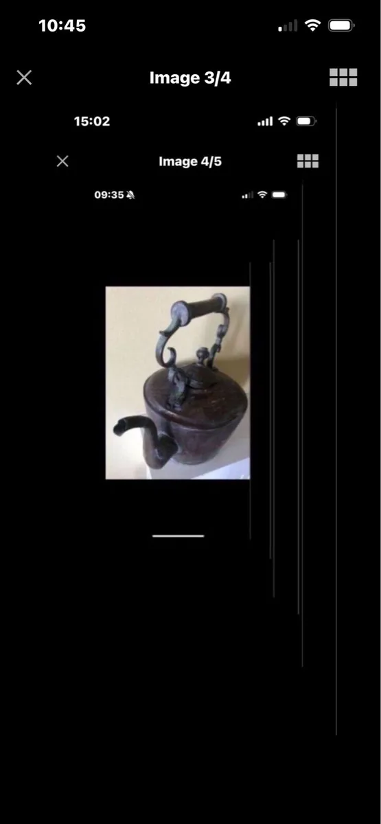 Antique Large Brass & Copper Kettle - Image 3