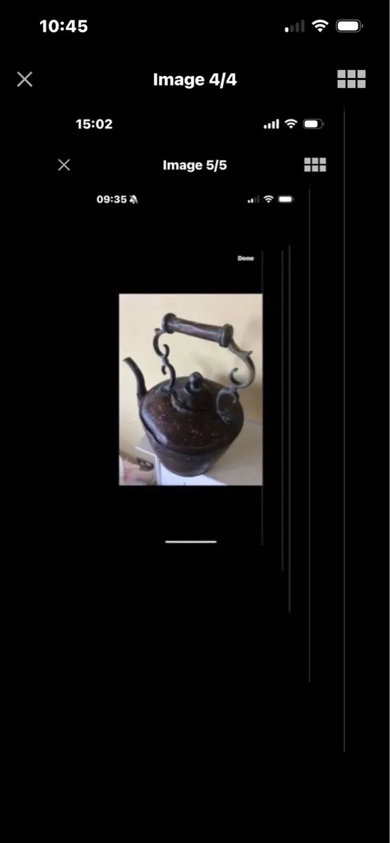 Antique Large Brass & Copper Kettle - Image 4