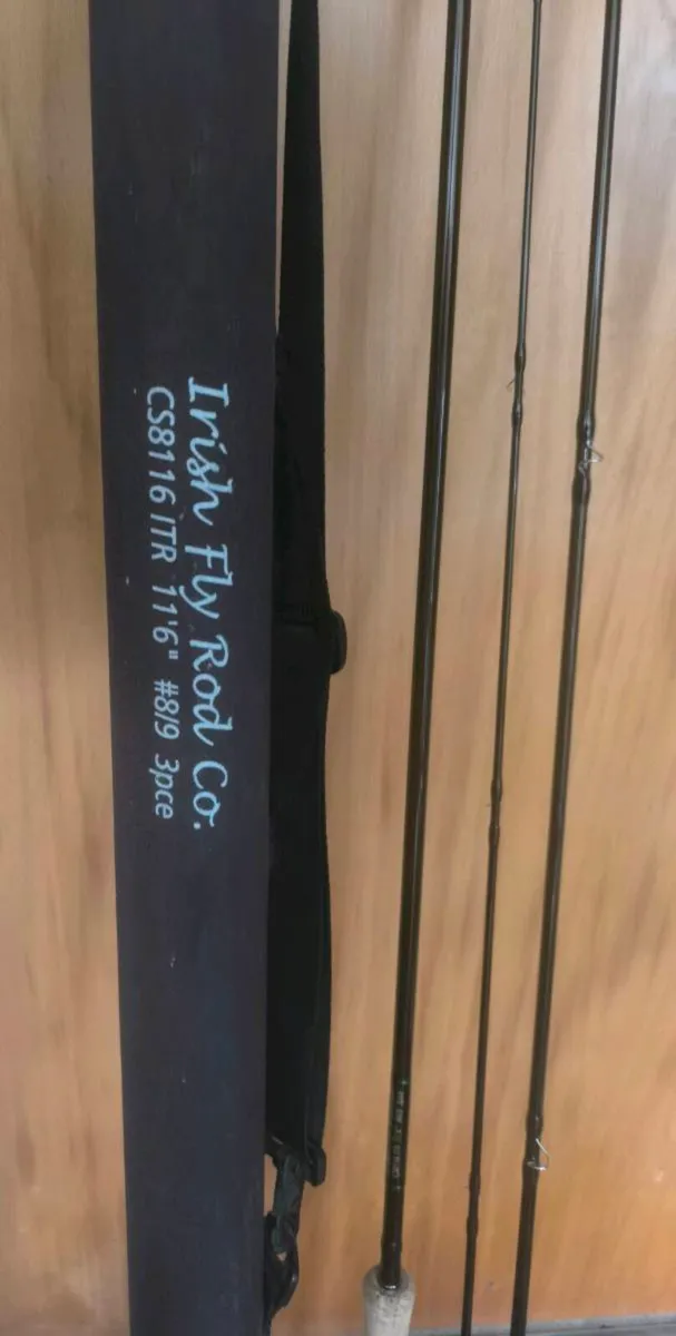 Irish fly rod co. 11'6" 8/9 3 piece rod and tube - Image 2