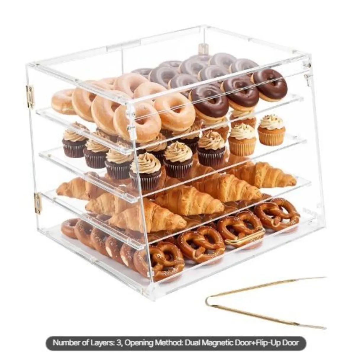 Bakery Display Case, 4-Tier Commercial - Image 1