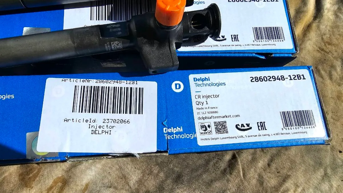 Delphi Fuel Injectors 28602948-12B1 - Tested 👍 - Image 2