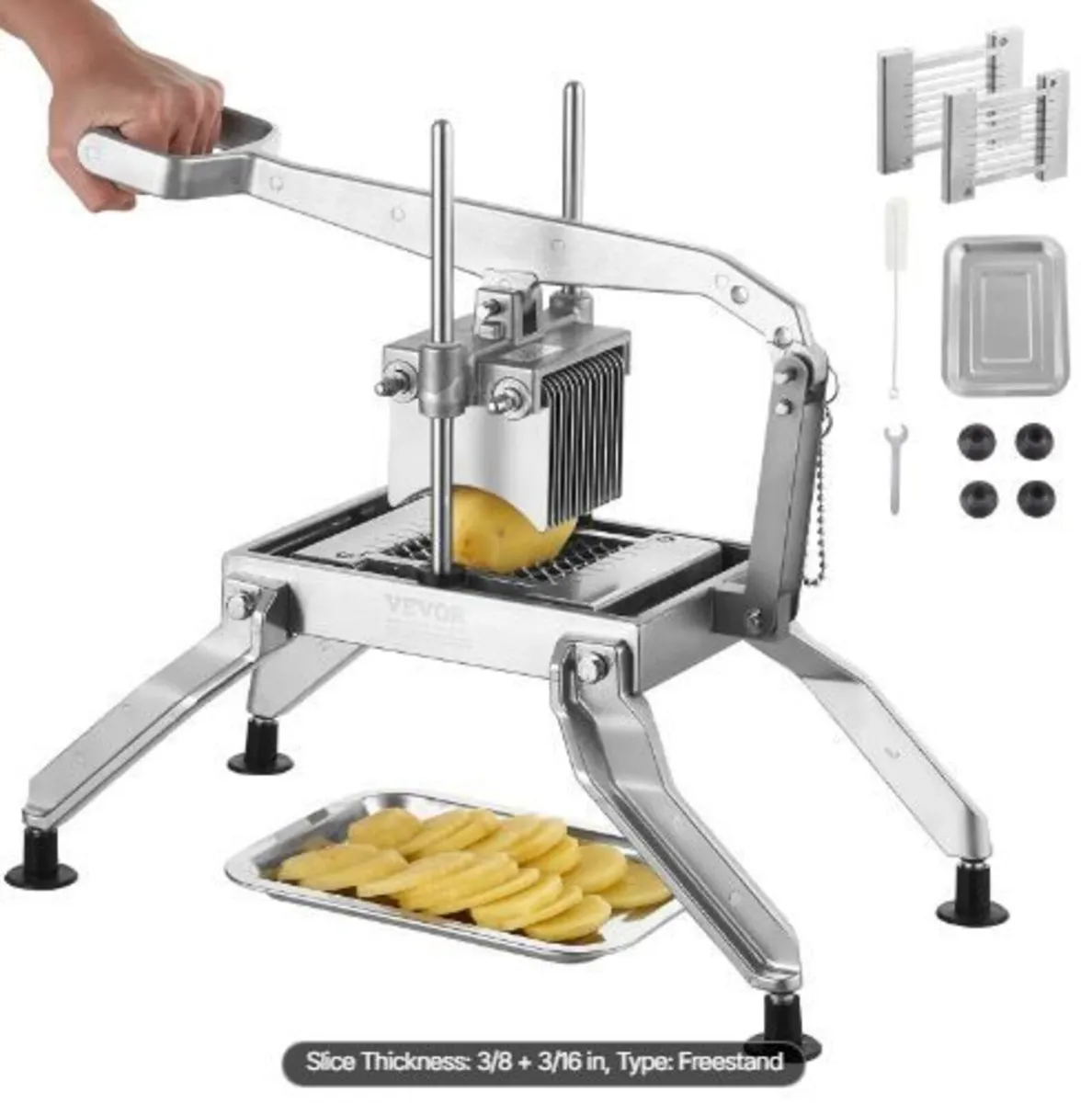 ommercial Vegetable Slicer, 3/8 and 3/16 inch - Image 1