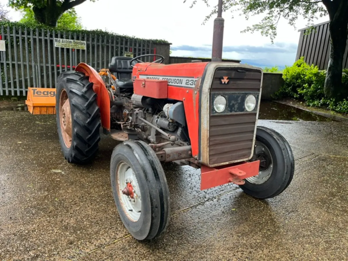 1988 Massey Ferguson 230 c/w Teagle Flail Mulcher - Image 3