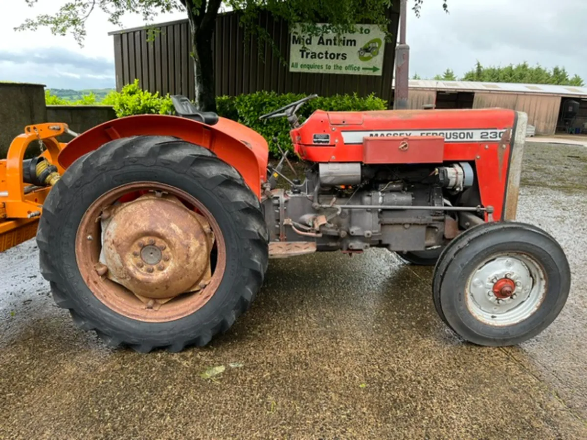 1988 Massey Ferguson 230 c/w Teagle Flail Mulcher - Image 2