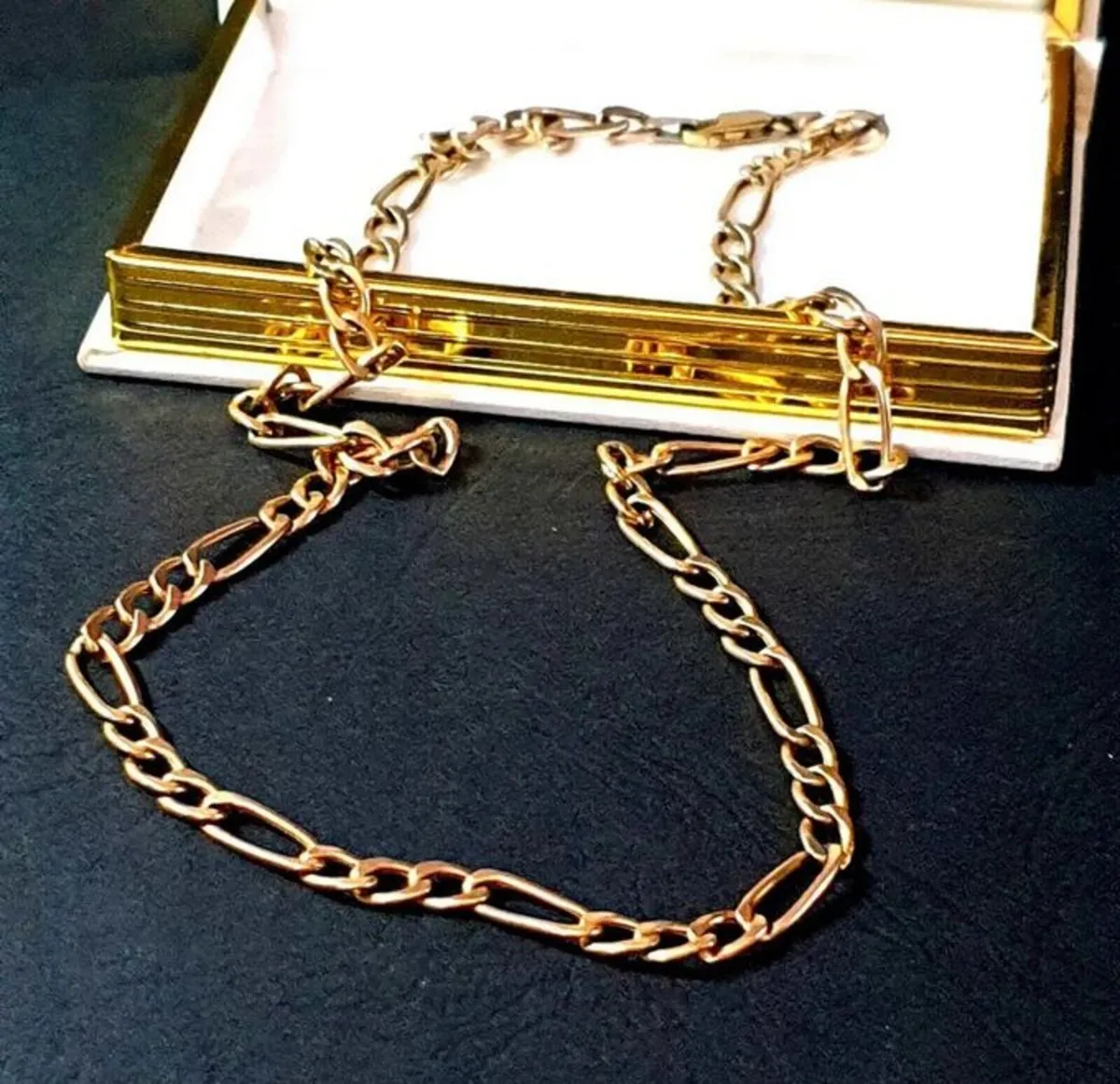Vintage 9ct Gold 20" Figaro Chain - Image 4