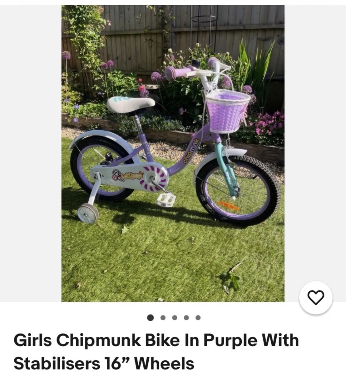 Girls Bike 16” Wheels - Image 1