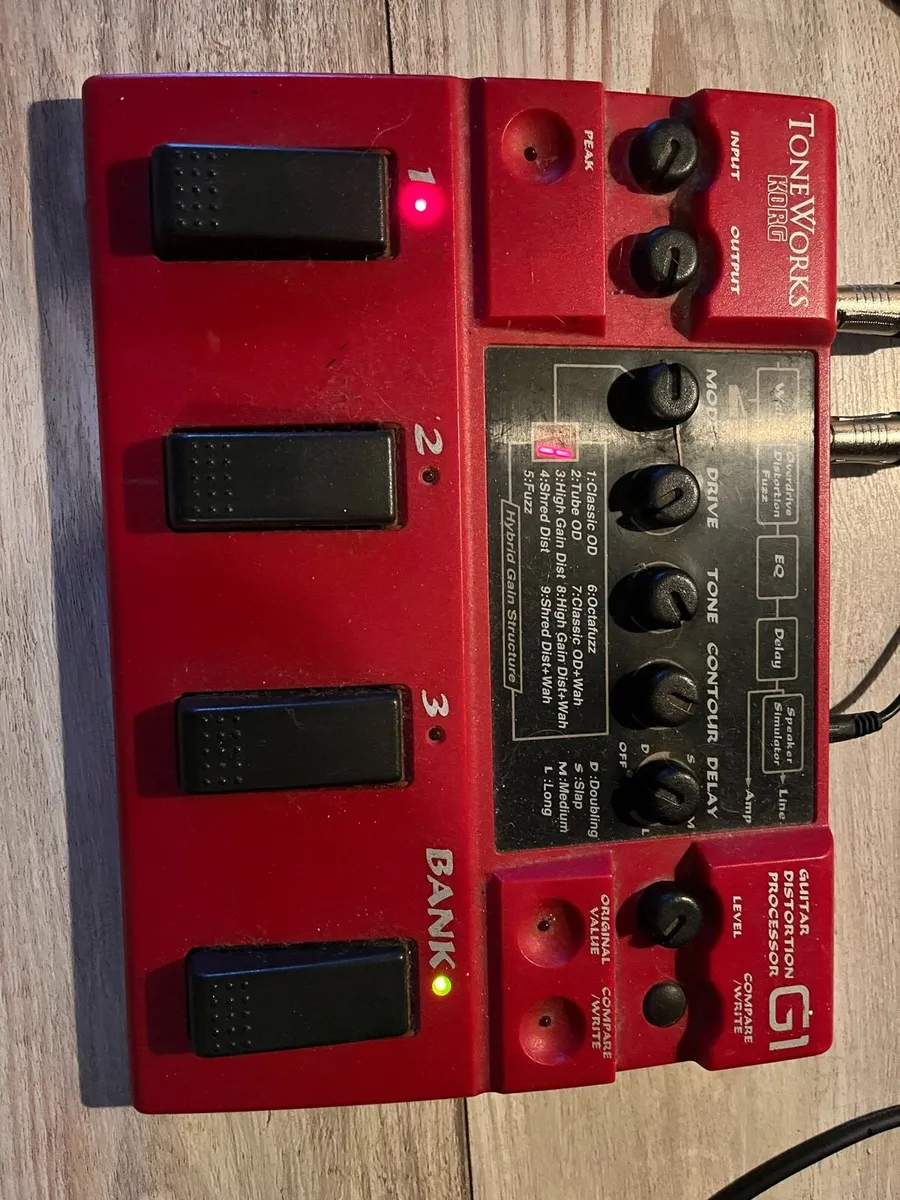 korg toneworks g1 guitar distortion processor - Image 1