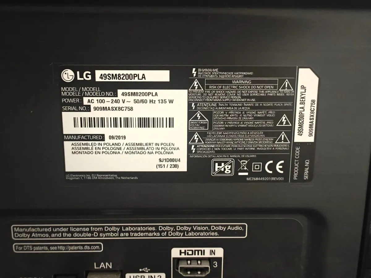 49' LG Nanocell 4K  TV Smart TV - Image 2