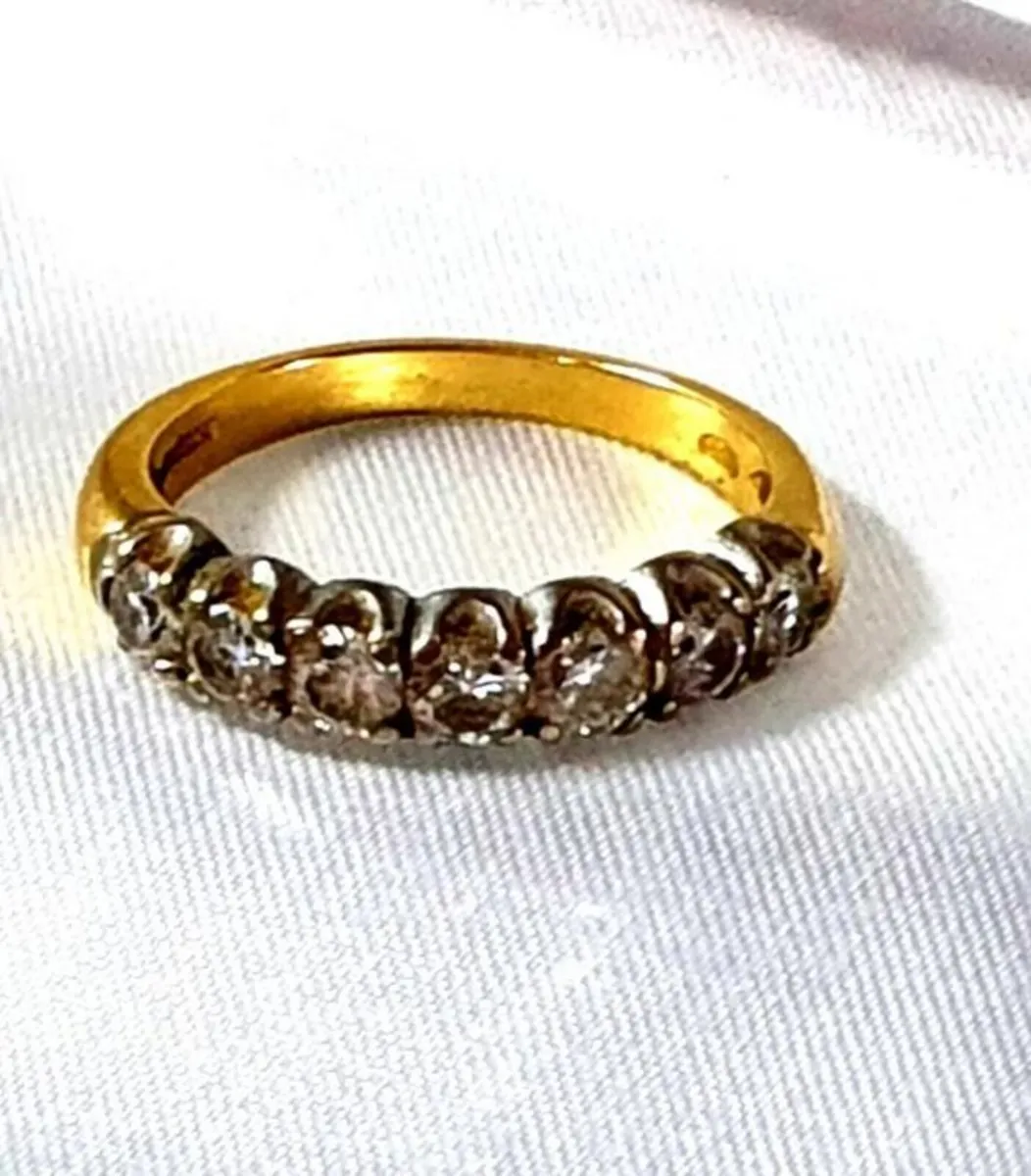 Victorian 18ct Gold Diamond Ring - Image 2