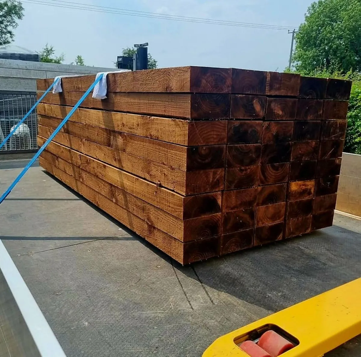 Brown Treated Railway Sleepers - Image 3