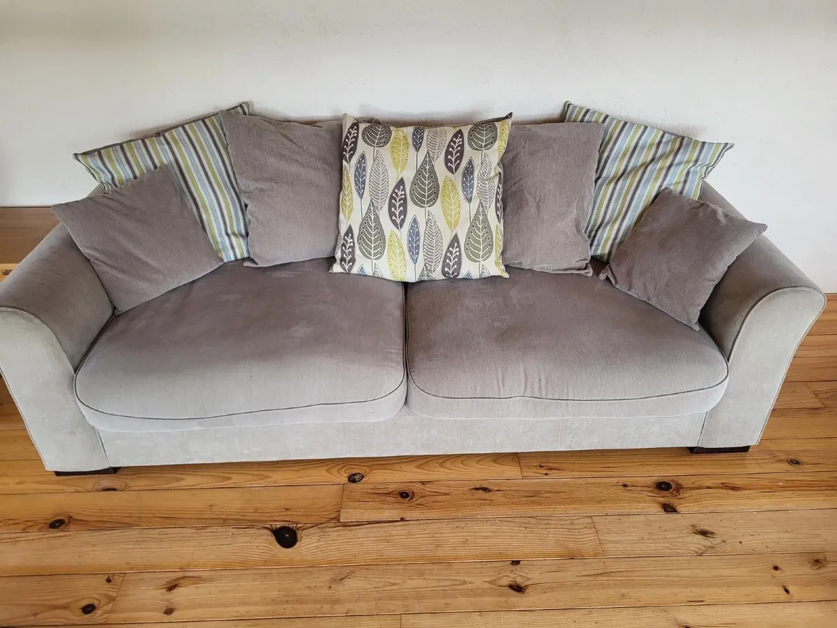 Sofa Set, 4 Seater, 3 Seater, Armchair, Footstool - Image 1