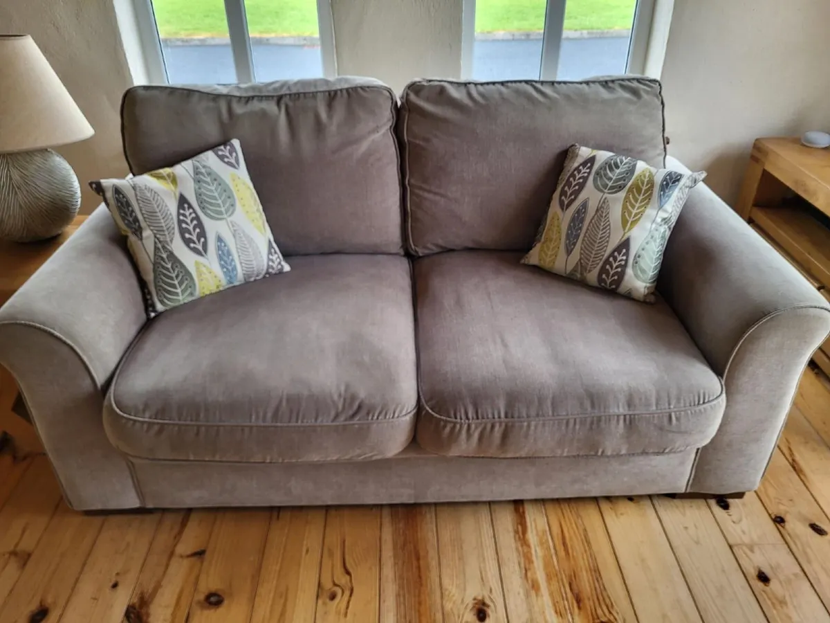 Sofa Set, 4 Seater, 3 Seater, Armchair, Footstool - Image 2