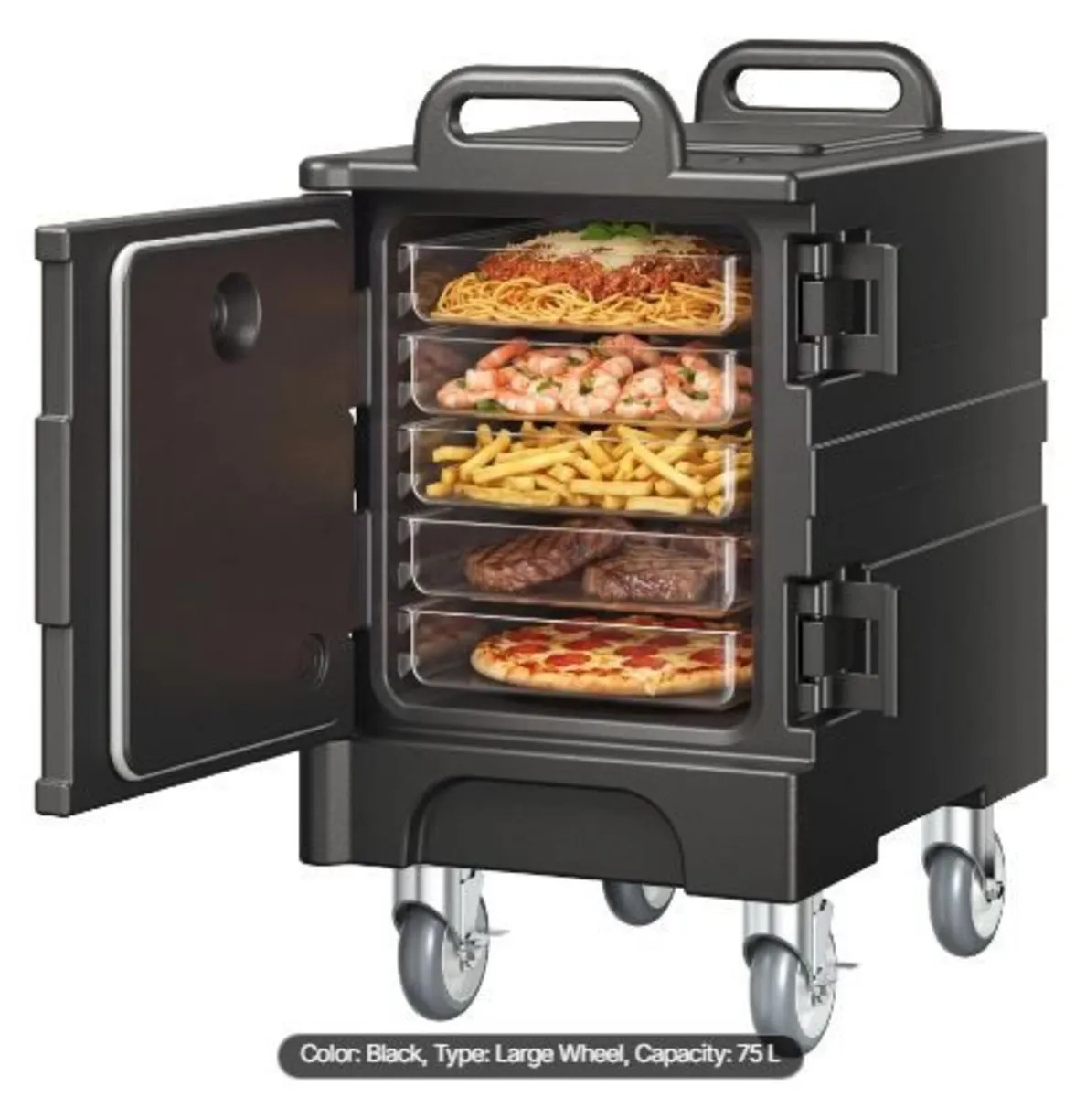 Insulated Food Pan Carrier, 81 Qt Hot Box - Image 1