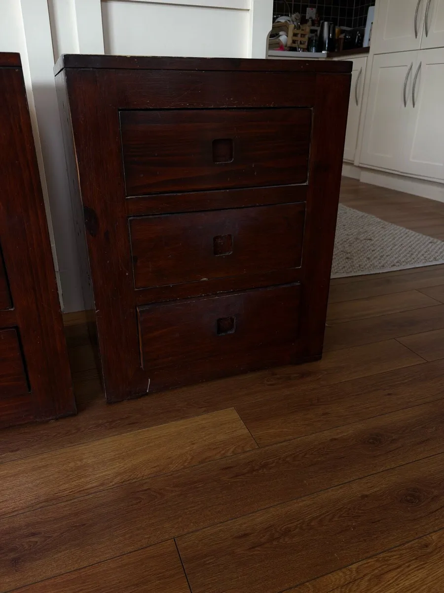 Bedside Lockers x 2 - Image 3