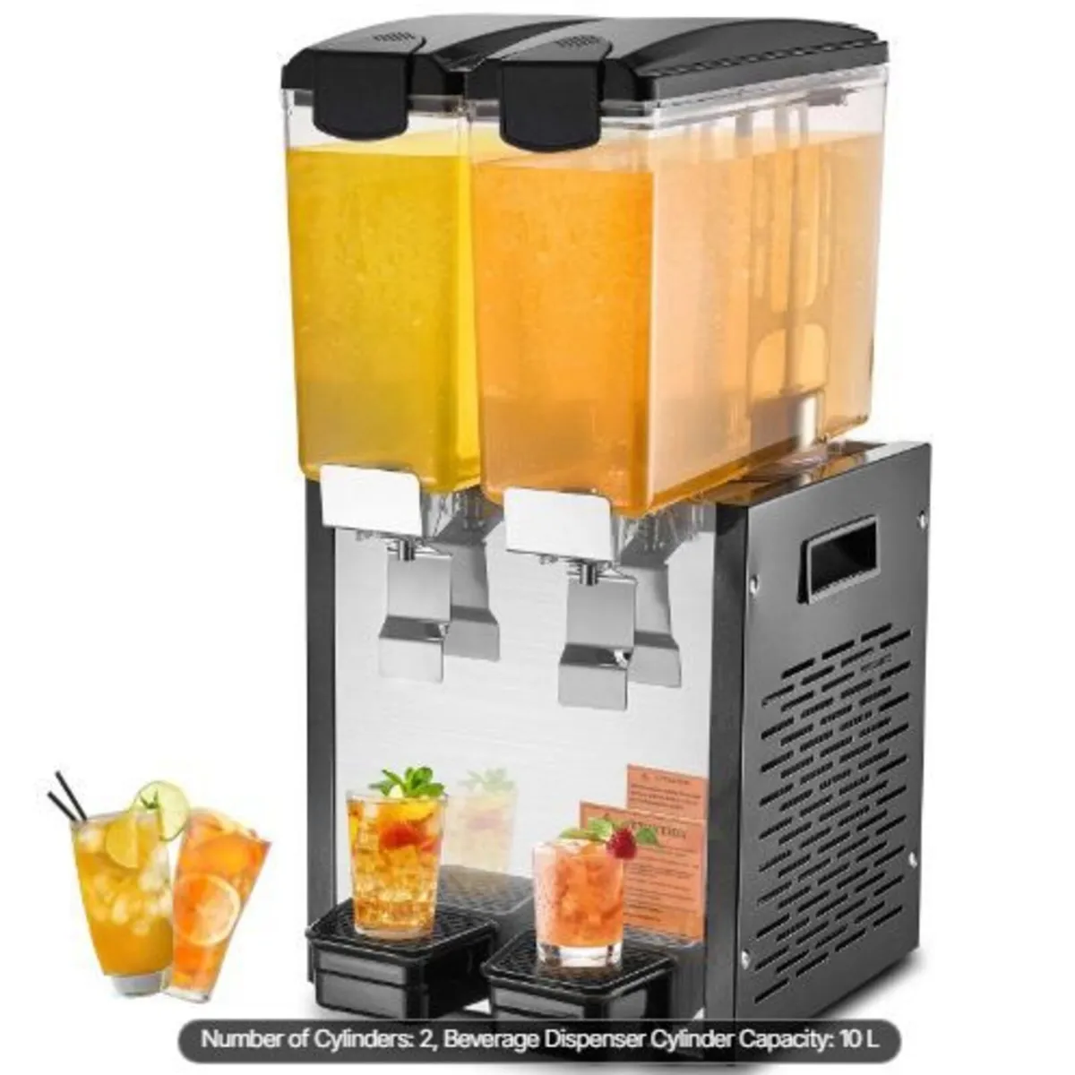 Commercial Beverage Dispenser, 2 Tanks 10 L Per - Image 1