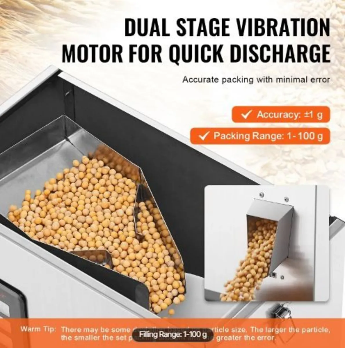 Powder Filling Machine, 0.002-0.22lbs/1-100g - Image 2