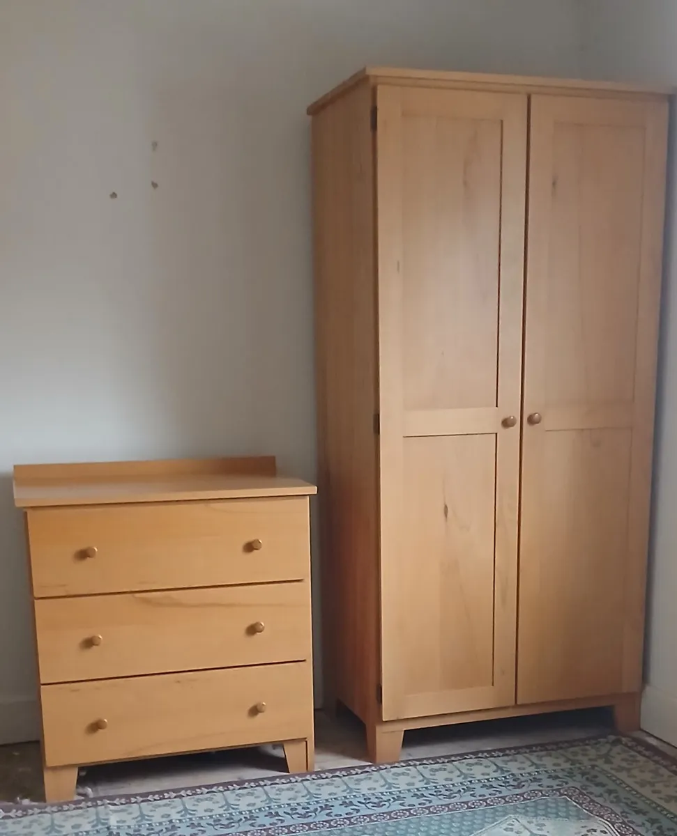 Wardrobe and Chest of drawers - Image 1