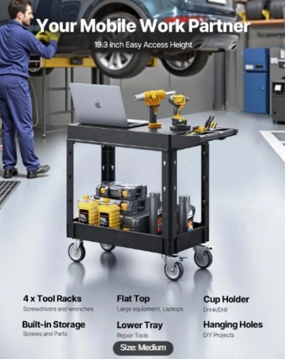 Utility Cart, 550 lbs Load Capacity - Image 1