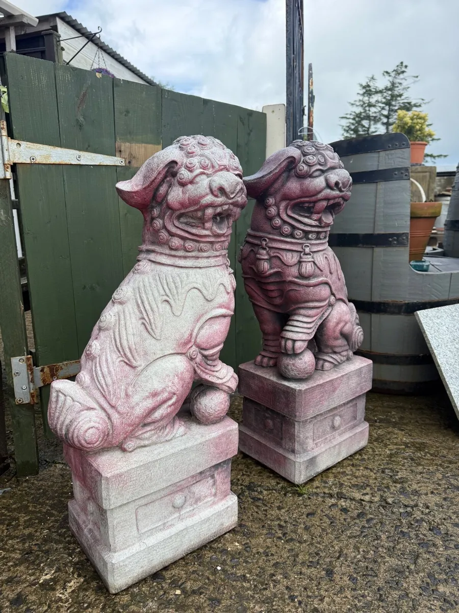 2 reclaimed Chinese concrete garden ornaments - Image 3