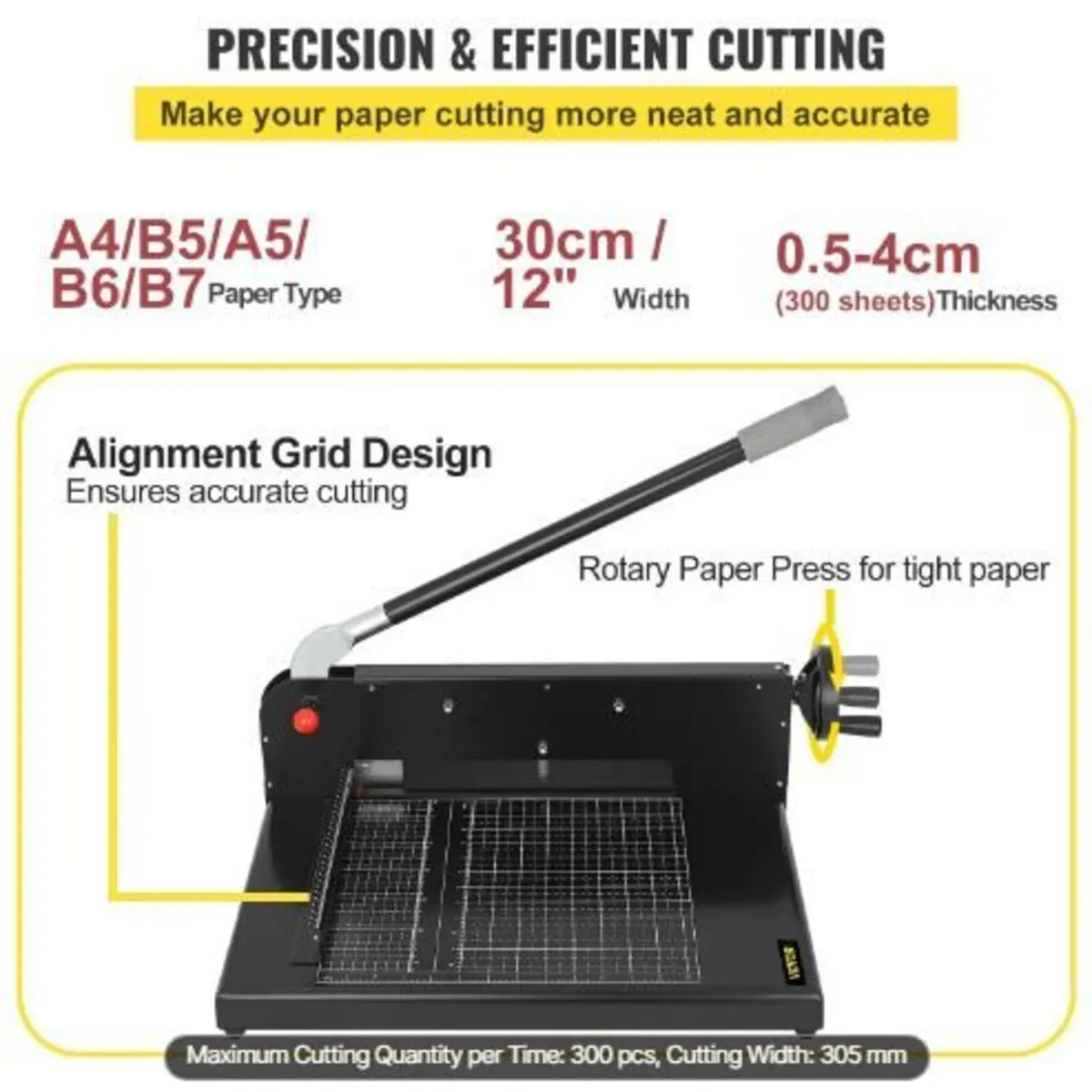 A4 Paper Guillotine 12" Width Paper Cutter - Image 2