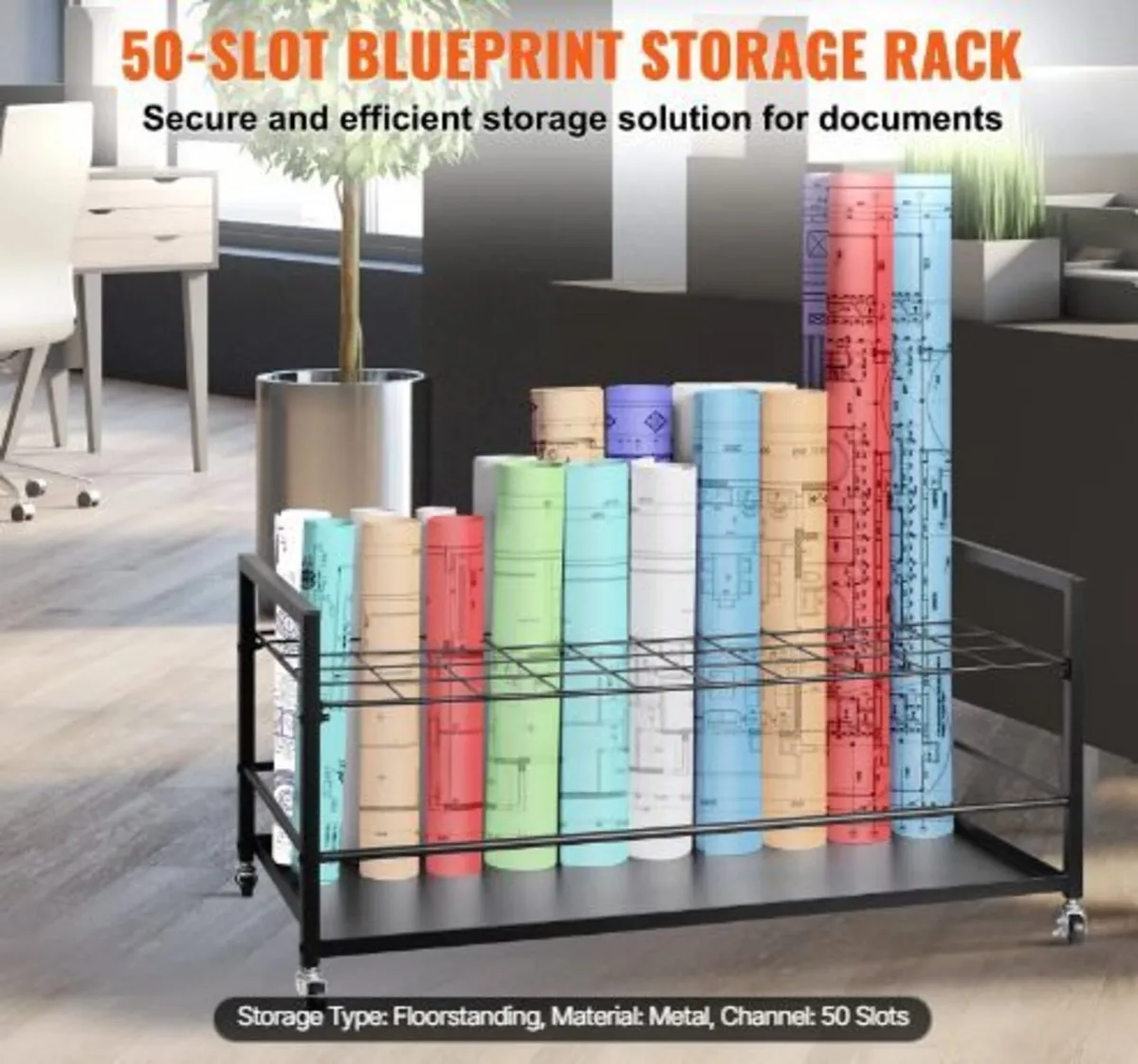 Blueprint Storage Rack, 50 Slots Blueprint - Image 3