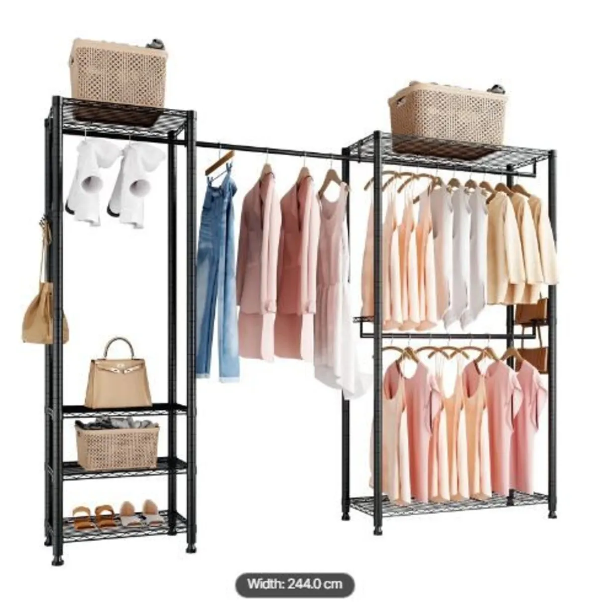 Clothing Garment Rack, Heavy Duty Clothes Rack - Image 2
