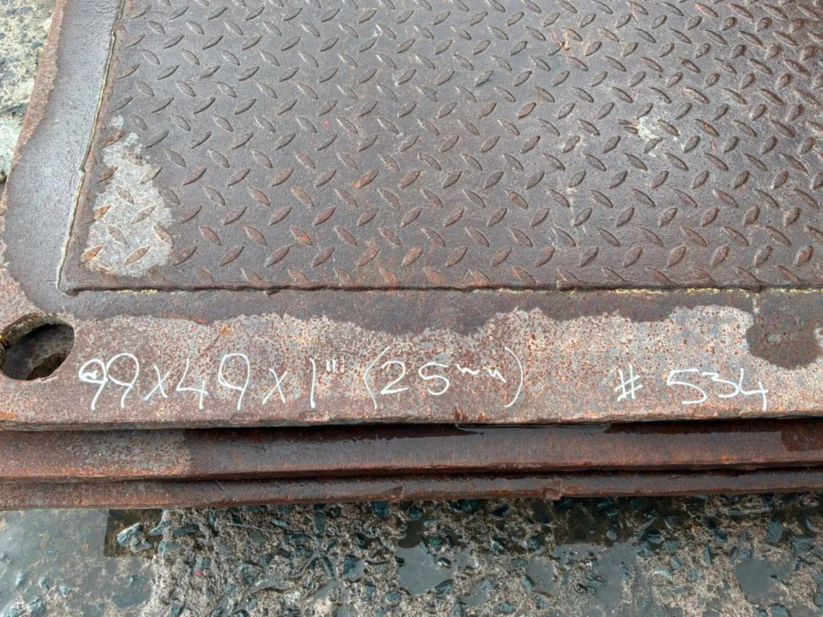 25mm STEEL ROAD PLATE / TRENCH COVERS.....534. - Image 4