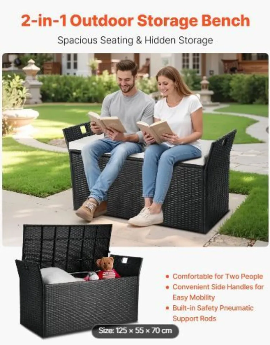Outdoor Storage Bench - Image 3