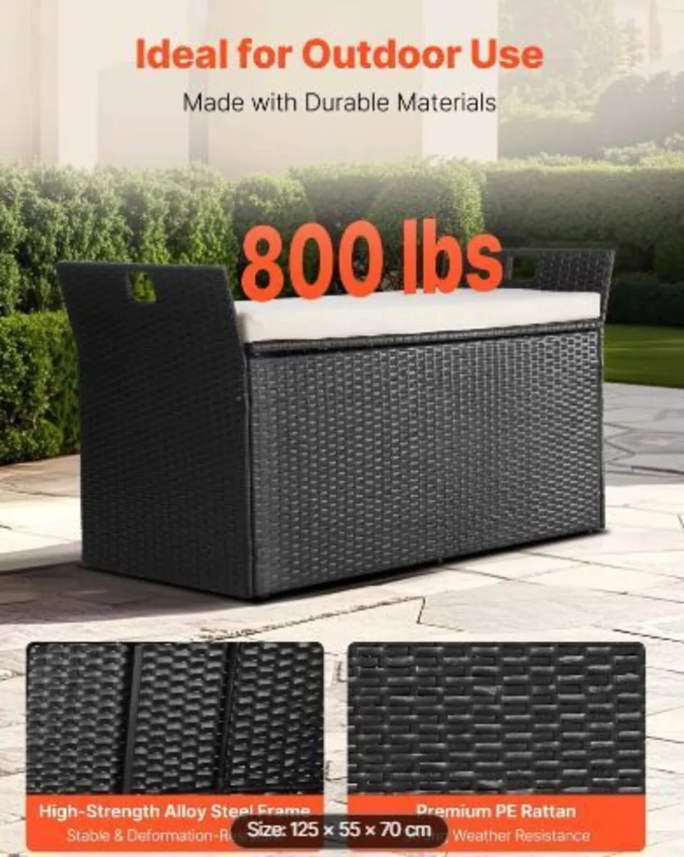 Outdoor Storage Bench - Image 1