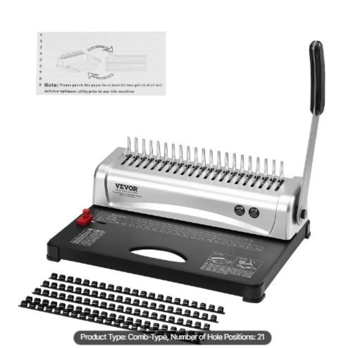 Binding Machine, Comb Binding Machine 21-Holes - Image 2